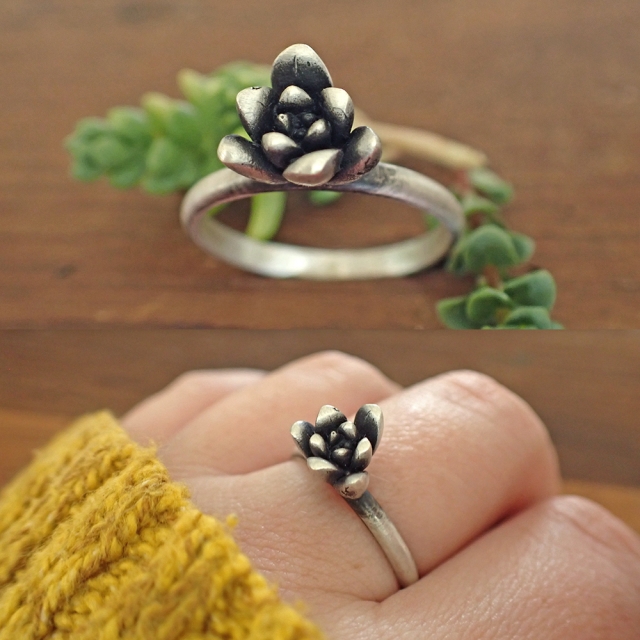 Triangle Succulent Ring2