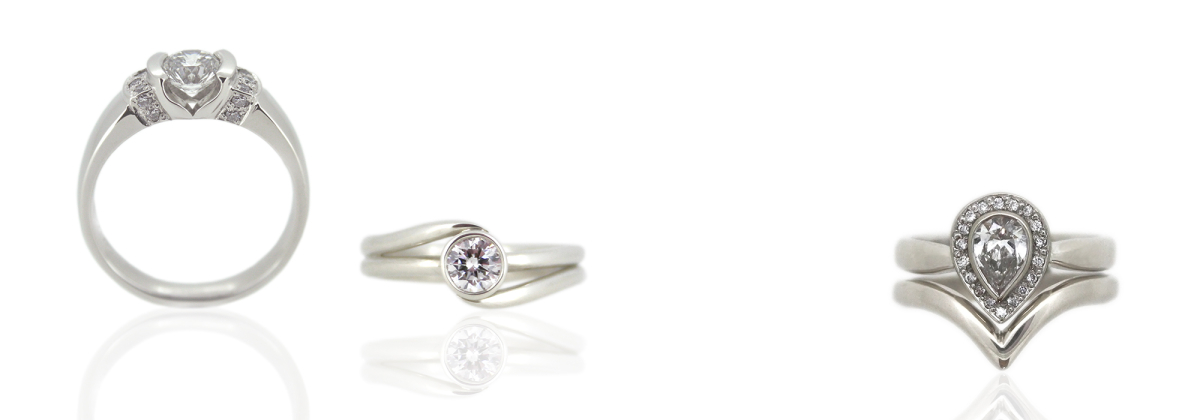 6 White Gold Engagement Rings Banner