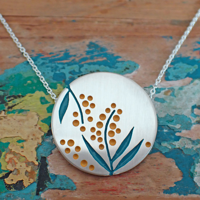 Large Wattle Pendant 1